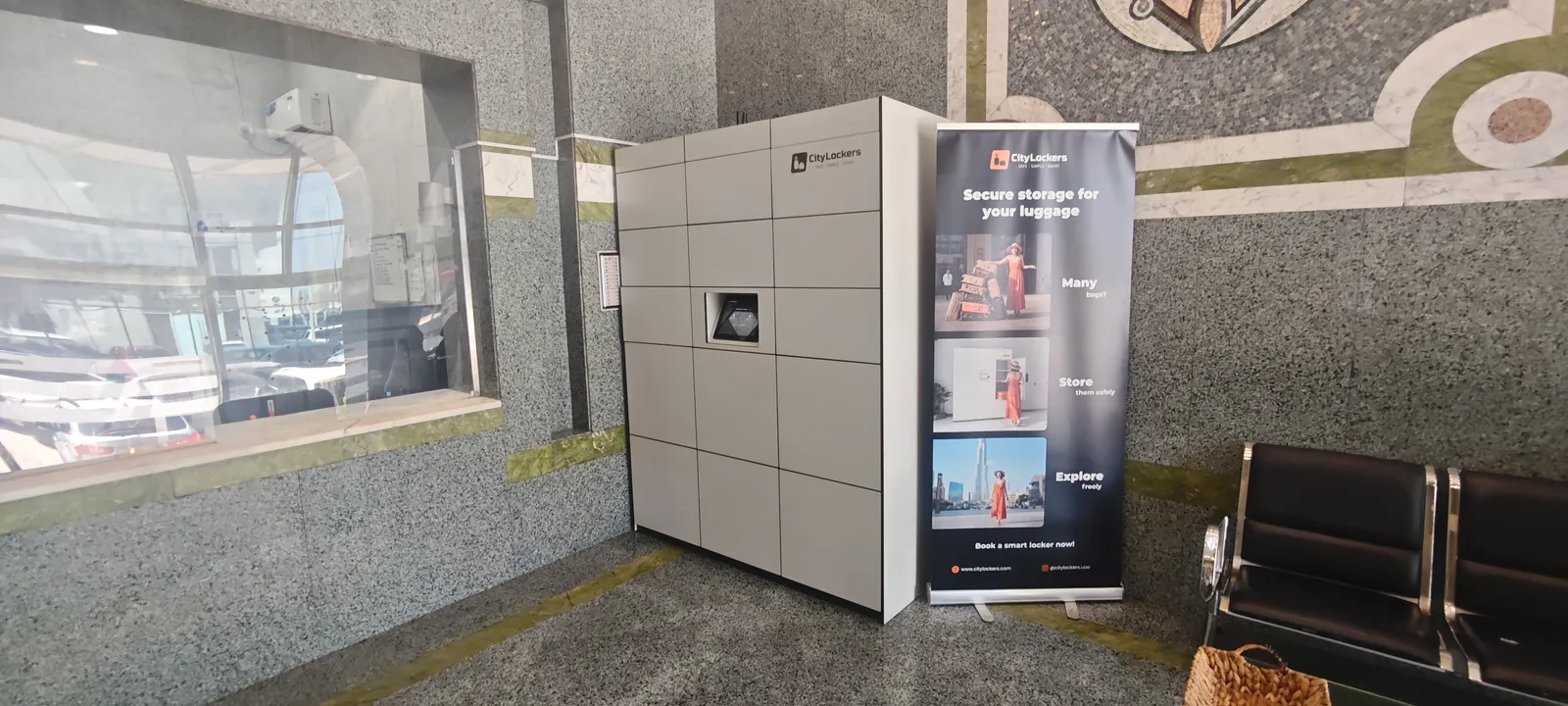 Al Dhahak Tower locker wall